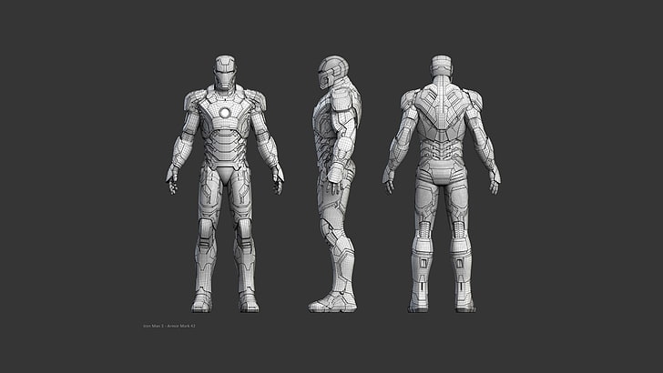 ภาพตัดปะของ Iron Man, Iron Man, Marvel Cinematic Universe, พื้นหลังเรียบง่าย, Iron Man 3, วอลล์เปเปอร์ HD