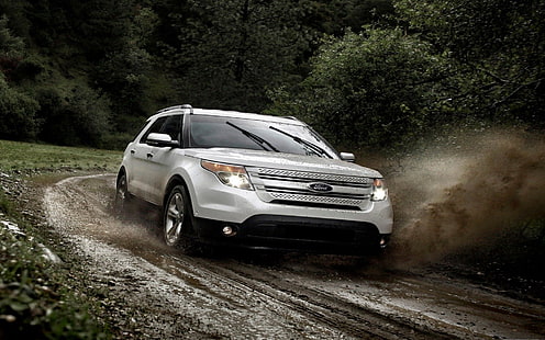 автомобиль, Ford Explorer, грязь, средство передвижения, грязь, HD обои HD wallpaper
