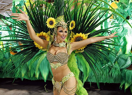 보석금, 브라질, 카니발 축제, 축제, HD 배경 화면 HD wallpaper