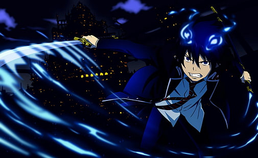Okumura Rin, blauer Exorzist, HD-Hintergrundbild HD wallpaper