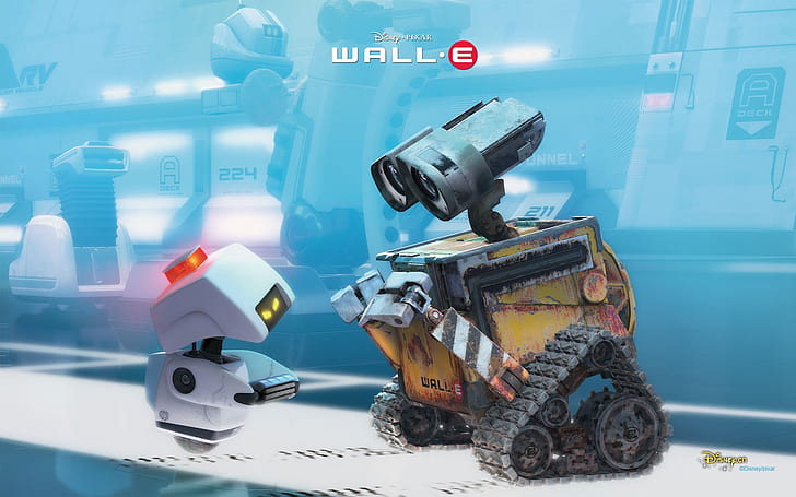 WALL-E, disney wall e movie, WALL, 2008, HD wallpaper