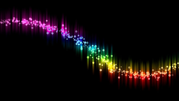 illustration d'effets multicolores, coloré, abstrait, Fond d'écran HD