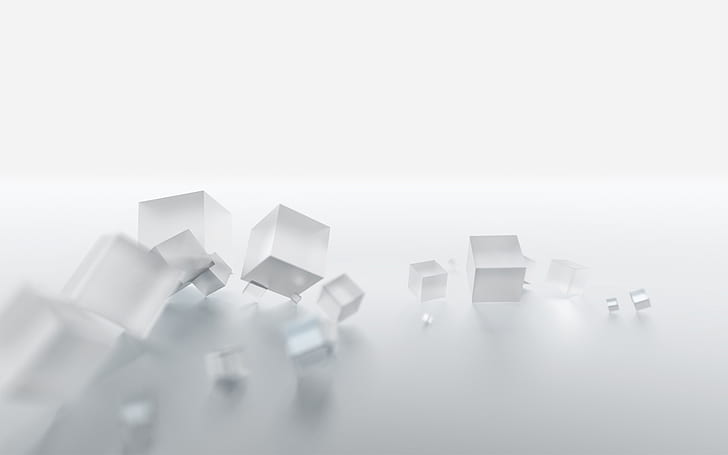 Box Cube Абстрактно сиво сиво HD, абстрактно, дигитално / произведение на изкуството, сиво, сиво, куб, кутия, HD тапет