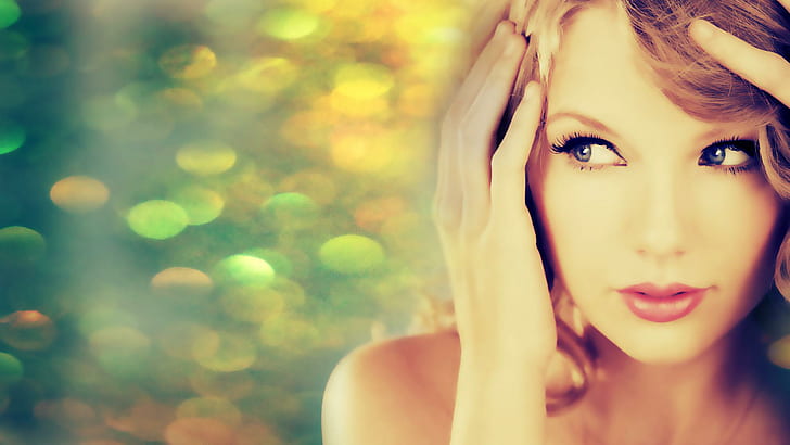 Taylor Swift, Singer, Face, Look Away, taylor swift, singer, face, look away, HD wallpaper