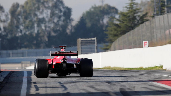 svart och rött verktygsvagn, Formel 1, Ferrari F1, HD tapet