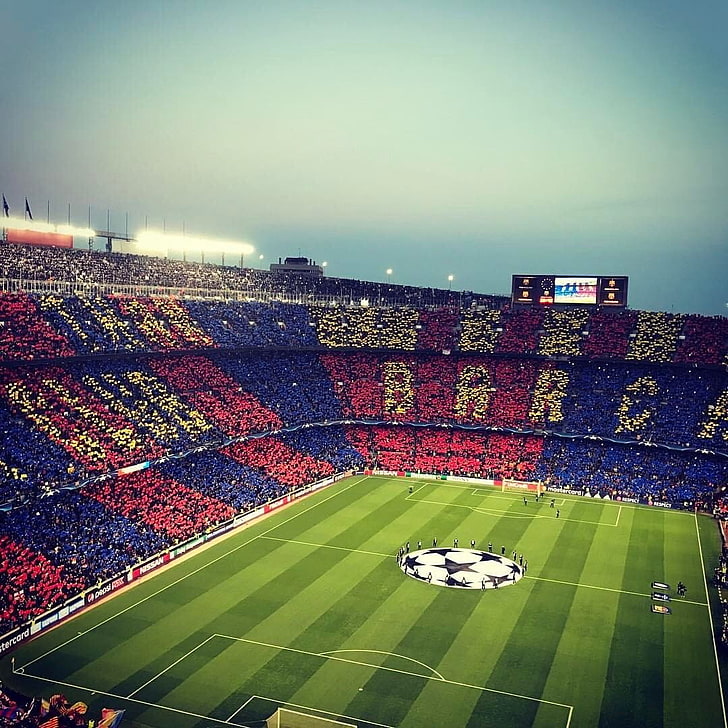 ФК Барселона, Камп Ноу, футбольные клубы, футбол, HD обои