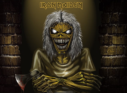 Iron Maiden логотип, группа (музыка), Iron Maiden, HD обои HD wallpaper