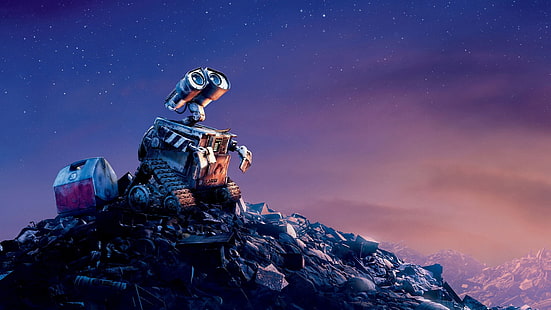 E.T. цифров тапет, WALL-E, филми, робот, анимирани филми, HD тапет HD wallpaper
