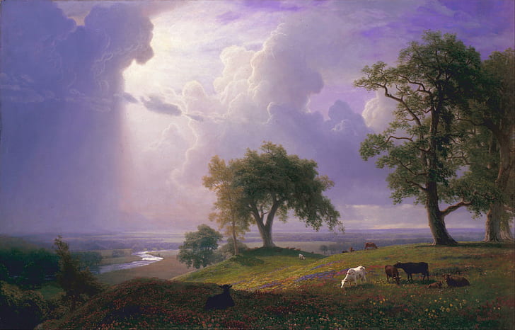 Primavera de California, Albert Bierstadt, Fondo de pantalla HD