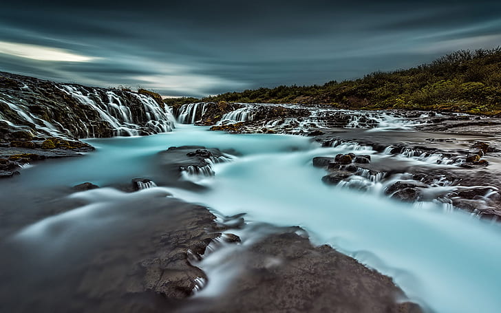 Beautiful Waterfall With Blue Water Iceland Desktop Backgrounds Free Download For Windows 1920×1200, HD wallpaper