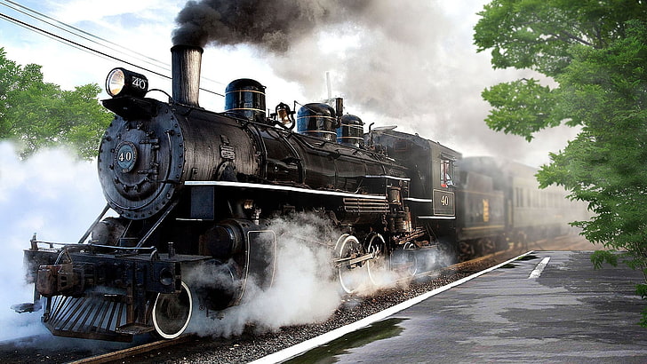 Vintage, Dampflokomotive, HD-Hintergrundbild