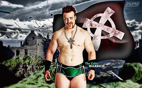 Sheamus Celtic Warrior, келтският кечист, WWE, HD тапет HD wallpaper
