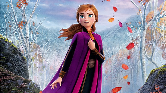 Фильм Frozen 2, Анна (Frozen), HD обои HD wallpaper