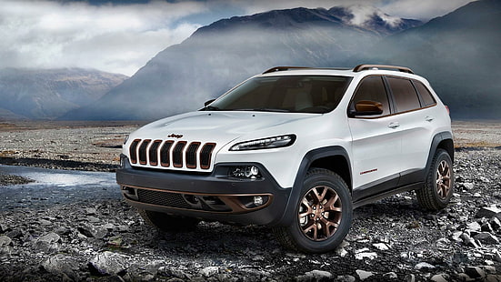 2014 Jeep Cherokee Sageland Concept, bianco jeep cherokee, concetto, jeep, cherokee, 2014, sageland, automobili, altre automobili, Sfondo HD HD wallpaper