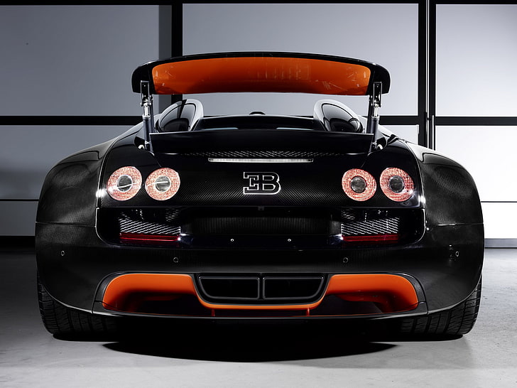 Roadster, Bugatti, Veyron, back, wing, Grand Sport, Vitesse, WRC Edition, HD wallpaper