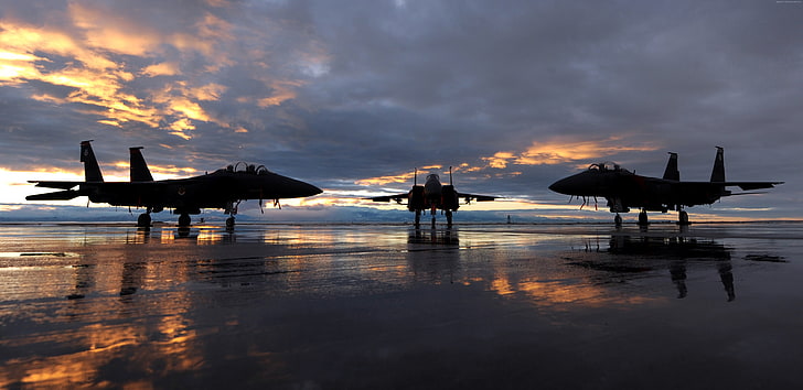 전투기, 미국 공군, 맥도넬 더글러스 F-15 이글, HD 배경 화면