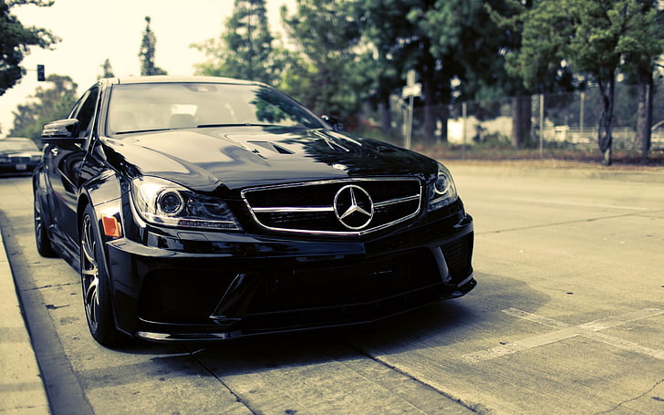 coche negro Mercedes-Benz, Mercedes Benz, Mercedes-Benz, Fondo de pantalla HD