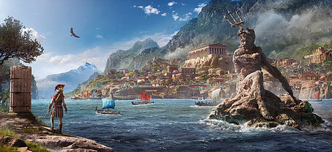 Key Art, Assassins Creed: Одиссея, 5K, E3 2018, HD обои HD wallpaper