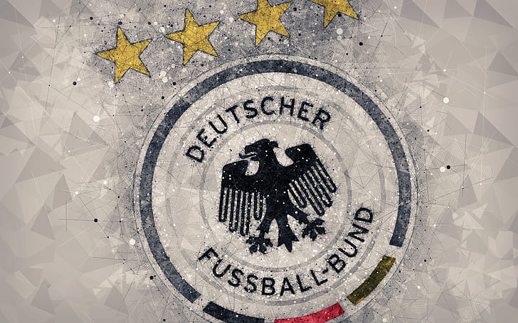 Fotboll, Tysklands fotbollslandslag, Emblem, Tyskland, logotyp, HD tapet