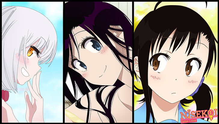 Anime, Nisekoi, Haru Onodera, Paula McCoy, Yui Kanakura, HD papel de parede