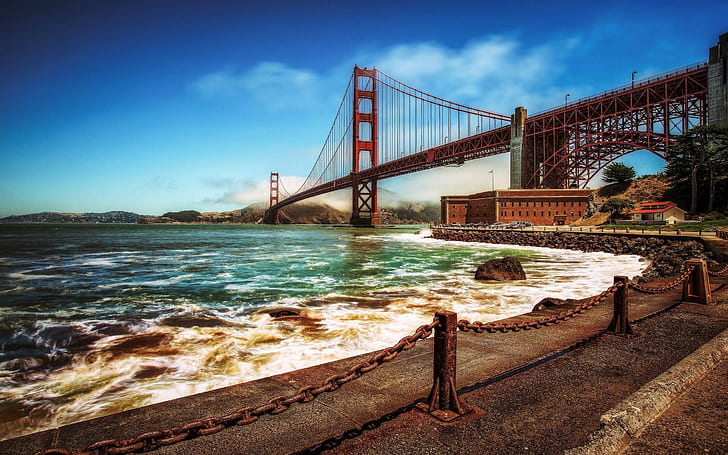 свят, 2560x1600, САЩ, Калифорния, Сан Франциско, мост на златната порта, снимки на моста на златната порта, снимки на моста на златната порта, снимката на моста на златната порта, HD тапет