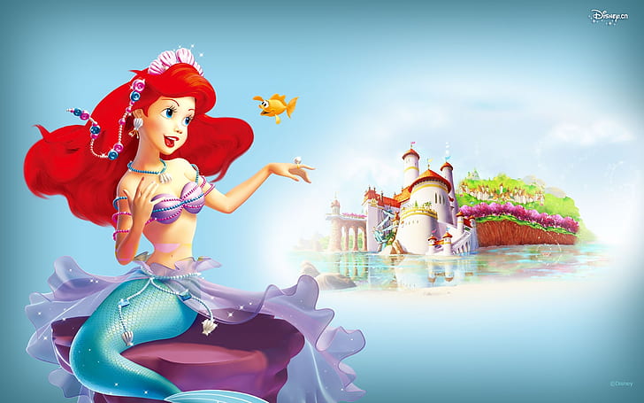 Prenses Küçük Denizkızı Malikanesi, Prenses, Küçük, Denizkızı, Malikane, Disney, HD masaüstü duvar kağıdı