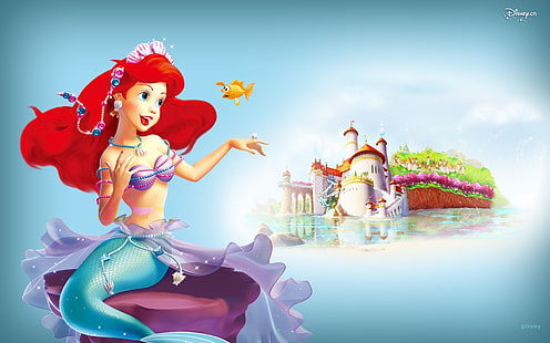 Princess Little Mermaid Manor, Princess, Little, Mermaid, Manor, Disney, Fondo de pantalla HD HD wallpaper