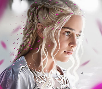 4K, Emilia Clarke, Daenerys Targaryen, Fondo de pantalla HD HD wallpaper