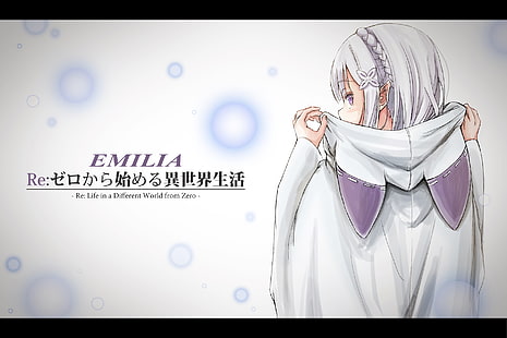 Re：ゼロから始める異世界生活、アニメの女の子、エミリア（Re：ゼロ）、アニメ、 HDデスクトップの壁紙 HD wallpaper