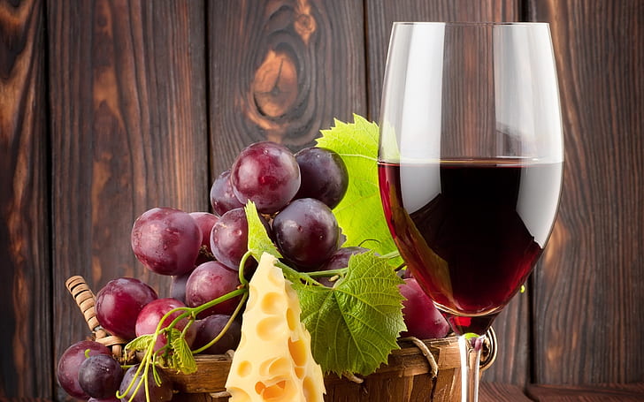 Чисто червено вино, вино, червено вино, напитки, грозде, плодове, HD тапет