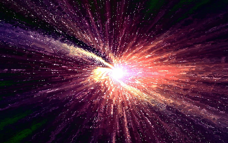 انفجار تأثير الألعاب النارية ولدت ميلك دروب، خلفية HD