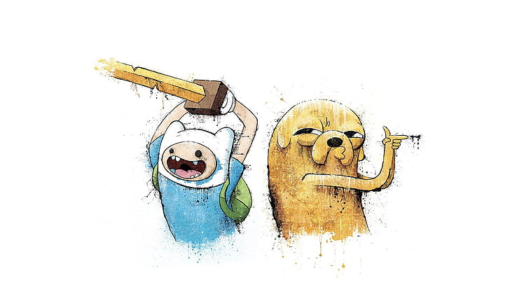 Adventure Time Fin und Jake Illustration, Adventure Time, Finn und Jake, HD-Hintergrundbild
