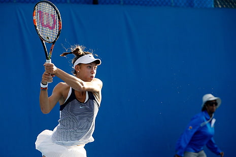 Tennis, Tereza Mihalikova, Tennisschläger, Frauen, HD-Hintergrundbild HD wallpaper