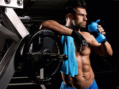 Allenamento, bodybuilding, corpo più forte, motivazione, esercizio fisico, uomo, Sfondo HD HD wallpaper