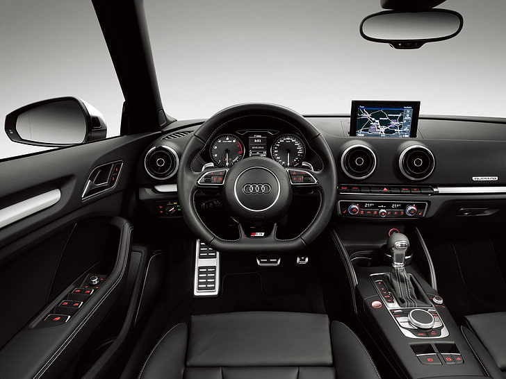 2014, 8 v, audi, cabrio, convertible, interior, s 3, HD wallpaper