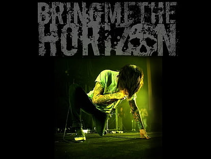 Bring Me the Horizon, Oliver Sykes, cantante, Metalcore, post hardcore, pop rock, Sfondo HD HD wallpaper