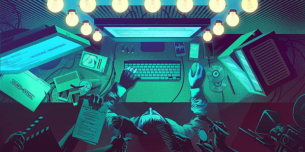 анархия, компютър, хак, хакер, хакване, интернет, плакат, HD тапет HD wallpaper