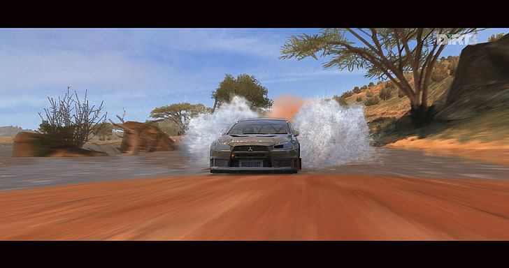 DiRT 3, Mitsubishi Lancer Evolution X, rally cars, Rally, car, dirt, HD wallpaper