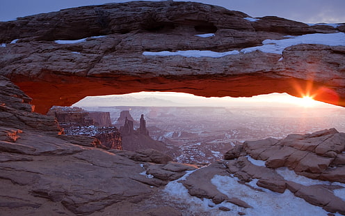 paisaje, naturaleza, Mesa arch, Parque Nacional Canyonlands, Fondo de pantalla HD HD wallpaper