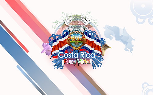Costa Rica, obra de arte, Fondo de pantalla HD HD wallpaper