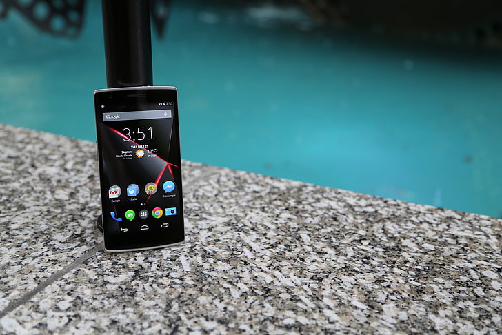 черно-серый Android-смартфон, oneplus, one, смартфон, android, cyanogenmod, 11с, HD обои