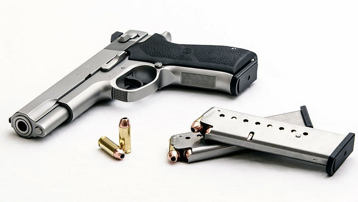 pistol, pistol, Smith dan Wesson, Smith dan Wesson Model 1006, Wallpaper HD