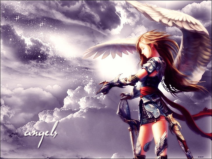 Fantasy, Angel Warrior, Angel, Anime, Grim Reaper, HD wallpaper |  Wallpaperbetter