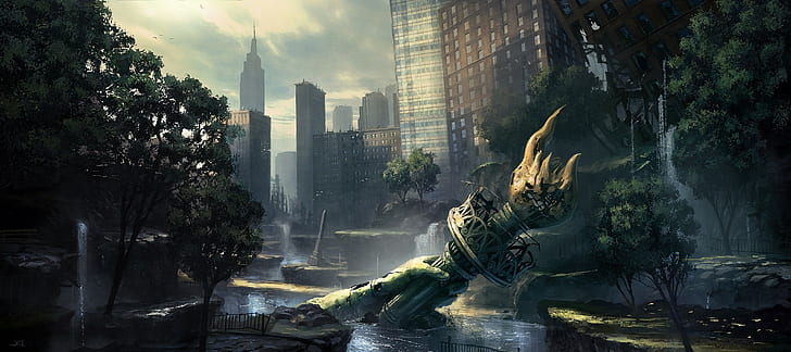 apocalyptic, New York City, Crysis, Crysis 2, video games, HD wallpaper