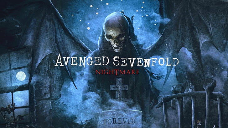 Avenged Sevenfold HD, poster tujuh kali lipat mimpi buruk, musik, dibalaskan, tujuh kali lipat, Wallpaper HD