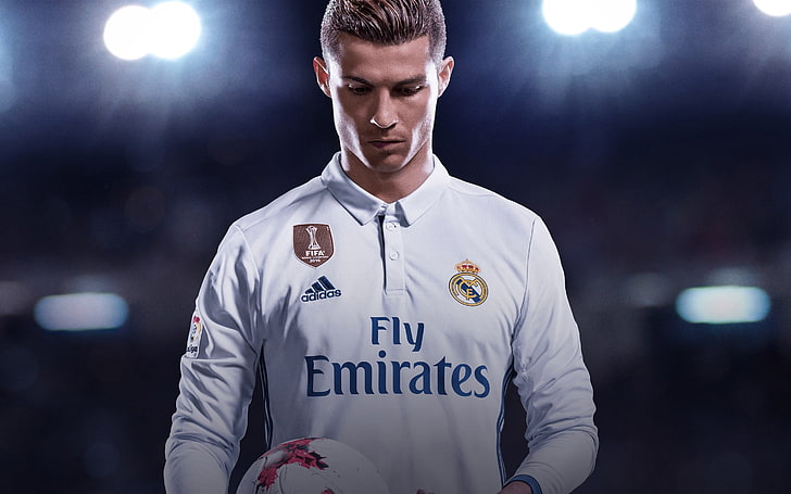 Real Madrid CF Cristiano Ronaldo FIFA 2018, Fondo de pantalla HD