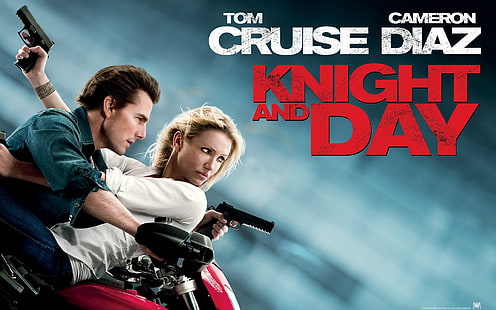 ภาพยนตร์เรื่อง Knight And Day, Cameron Diaz, Tom Cruise, วอลล์เปเปอร์ HD HD wallpaper