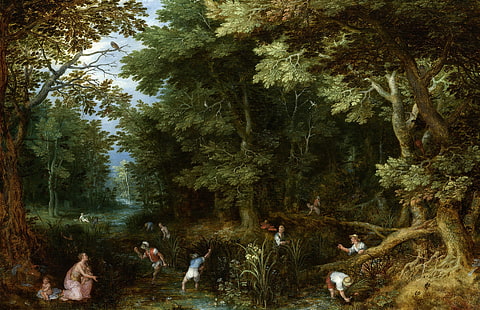 cuadro, mitología, Jan Brueghel el viejo, Latona y los campesinos, Fondo de pantalla HD HD wallpaper