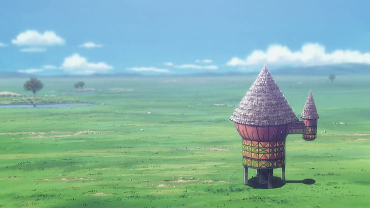 Anime, Hunter x Hunter, Filmstills, Filmkorn, Landschaft, Wolken, HD-Hintergrundbild
