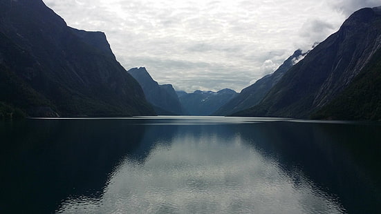 Европа, планини, природа, Норвегия, Скандинавия, небе, HD тапет HD wallpaper